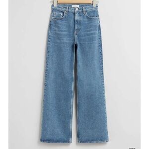 Denim & other stories, high-rise, wide flare jeans never worn